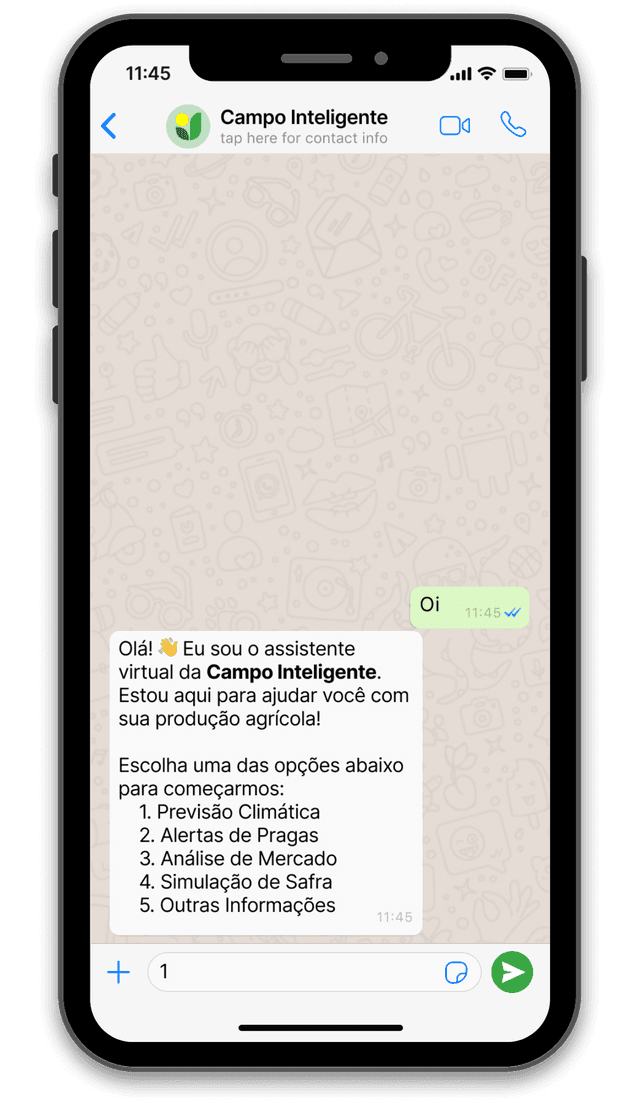 Interação com usuário