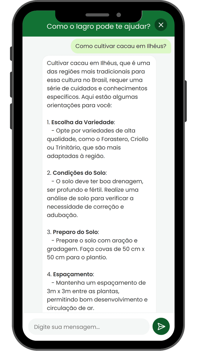 Solução recomendada